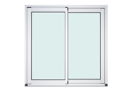Baie Vitrée Coulissante Aluminium (h) 215 x (l) 180 cm | Gris ou Blanc | Double Vitrage | Prêt Fenêtre