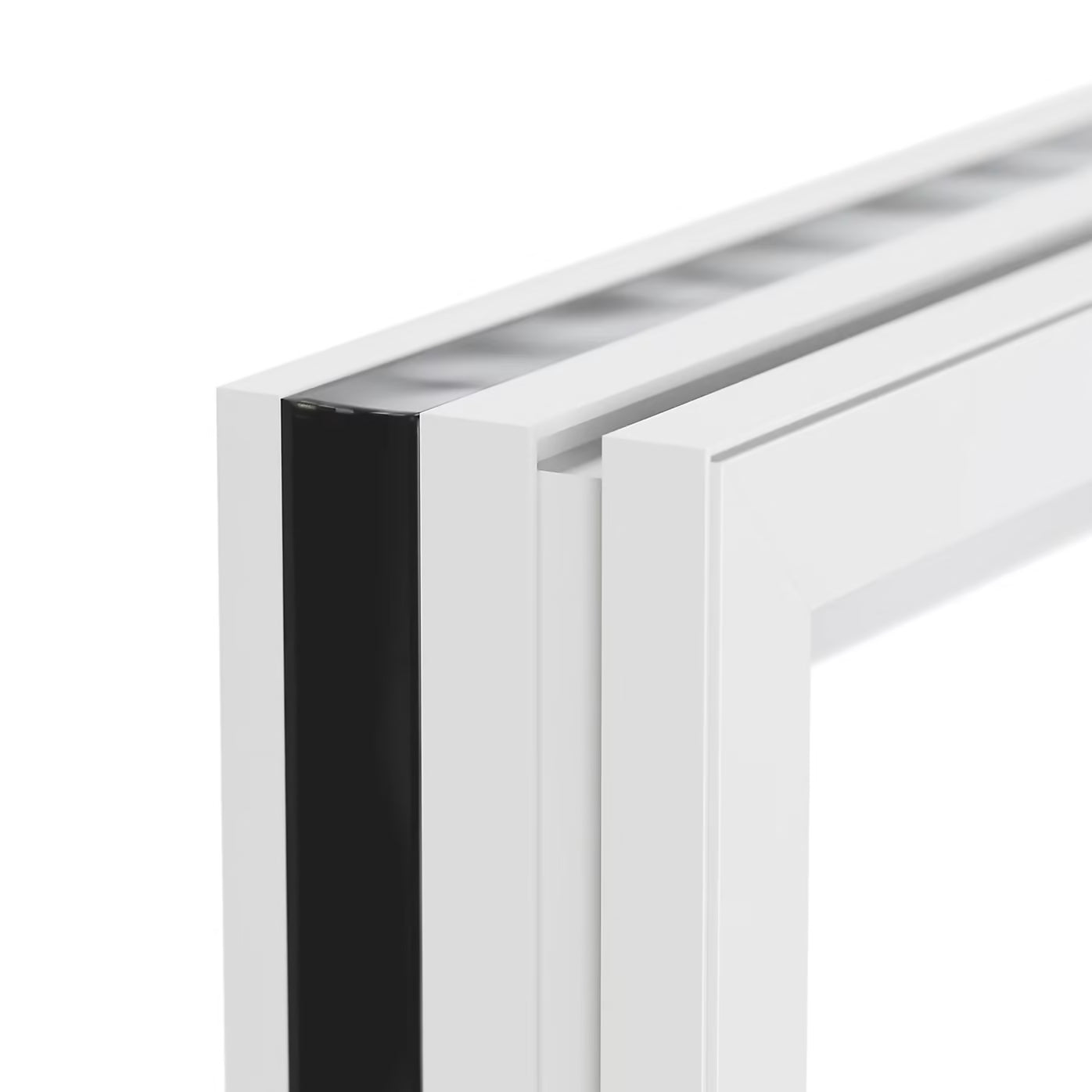 Porte-Fenêtre 1 Vantail Aluminium 215 x 80 Cm – Gris ou Blanc | Double Vitrage | Prêt Fenêtre