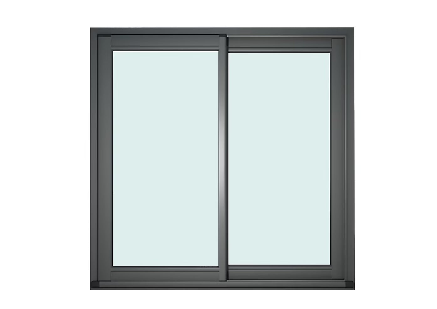 Baie Vitrée Coulissante Aluminium (h) 215 x (l) 180 cm | Gris ou Blanc | Double Vitrage | Prêt Fenêtre