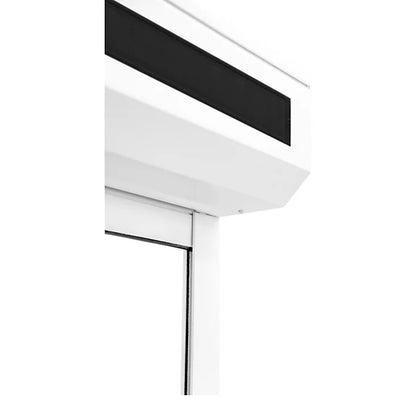 Volet Roulant Solaire Aluminium – 160 H x 140 L (Blanc ou Gris) | Prêt Fenêtre
