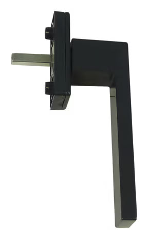 Fenêtre abattante par le haut double vitrage en aluminium gris/blanc L.80 x H.45 cm
