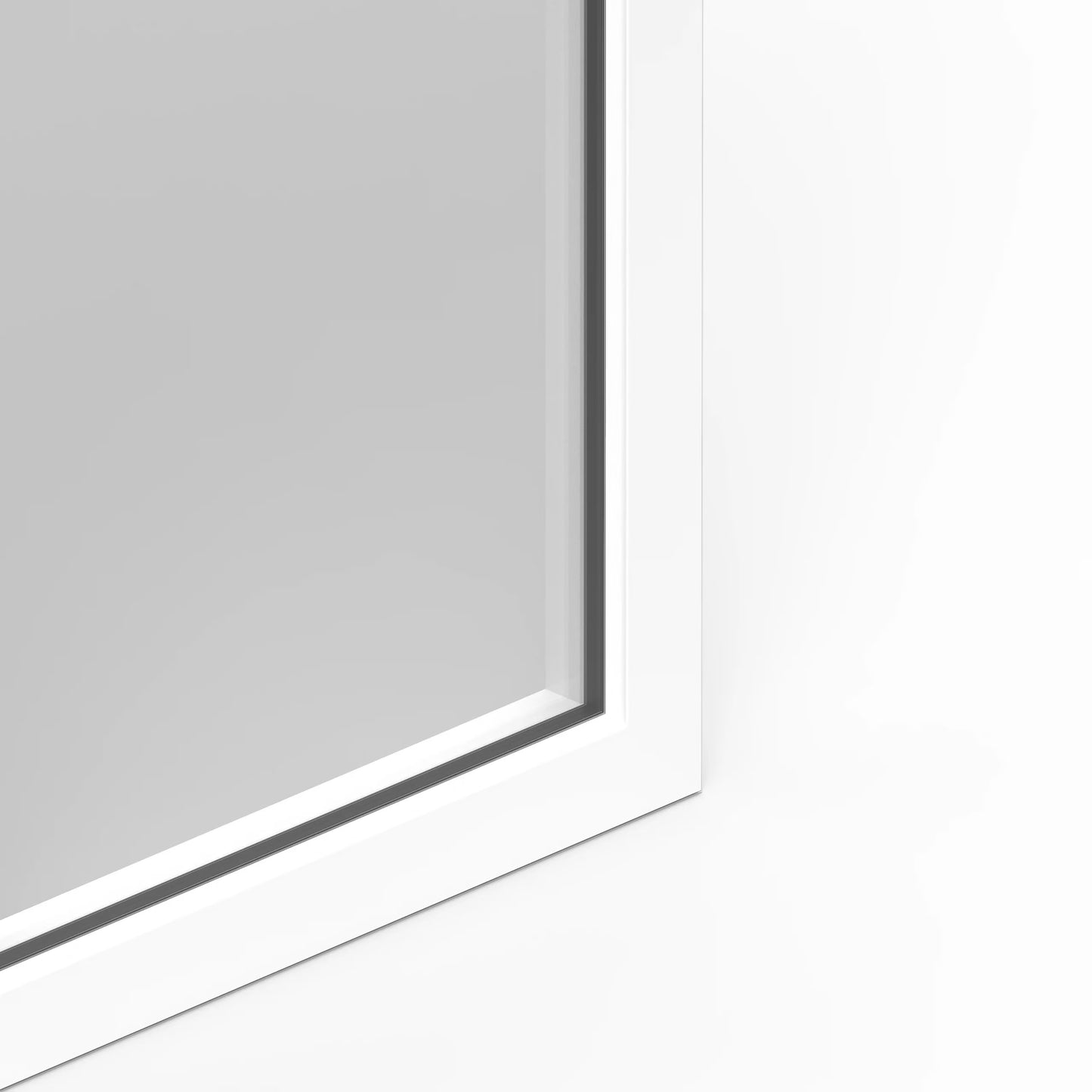 Fenêtre alu 1 vantail gris oscillo-battante 95H x 60L cm  I  Prêt Fenêtre