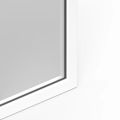 Fenêtre alu 1 vantail gris oscillo-battante 95H x 60L cm  I  Prêt Fenêtre