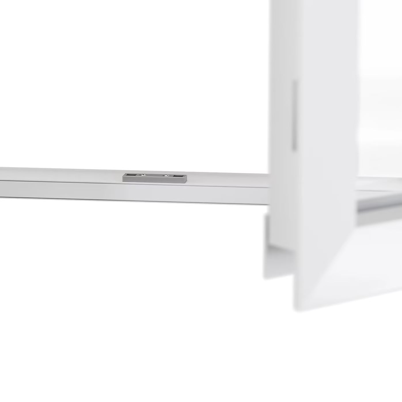Porte-Fenêtre 1 Vantail Aluminium 215 x 80 Cm – Gris ou Blanc | Double Vitrage | Prêt Fenêtre