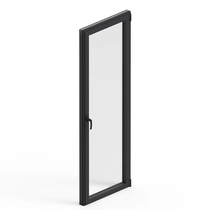 Porte-Fenêtre 1 Vantail Aluminium 215 x 80 Cm – Gris ou Blanc | Double Vitrage | Prêt Fenêtre