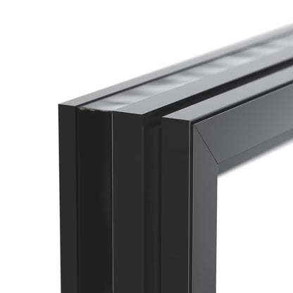 Porte-Fenêtre 1 Vantail Aluminium 215 x 80 Cm – Gris ou Blanc | Double Vitrage | Prêt Fenêtre