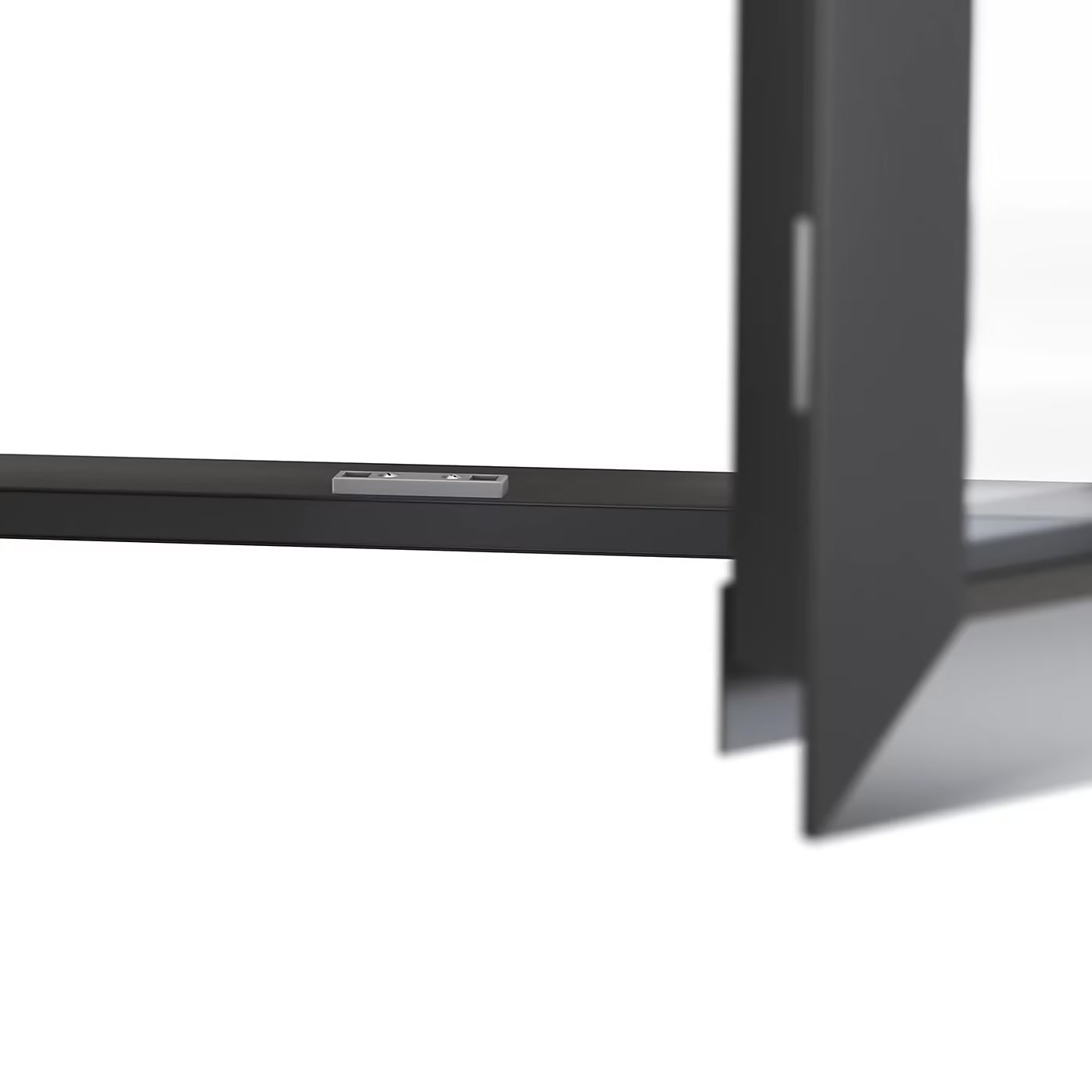 Porte-Fenêtre 1 Vantail Aluminium 215 x 80 Cm – Gris ou Blanc | Double Vitrage | Prêt Fenêtre