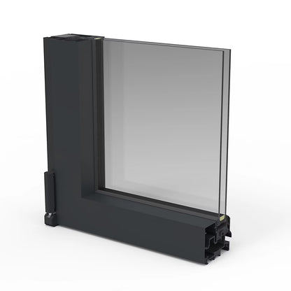 Porte-Fenêtre 2 Vantaux Aluminium 215 x 120 Cm – Gris ou Blanc | Double Vitrage | Prêt Fenêtre