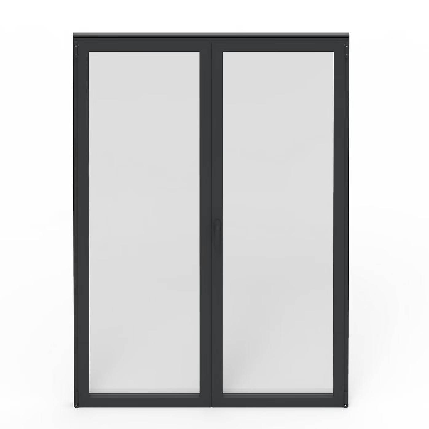 Porte-Fenêtre 2 Vantaux Aluminium 215 H x 140 L Cm – Gris ou Blanc | Double Vitrage | Prêt Fenêtre