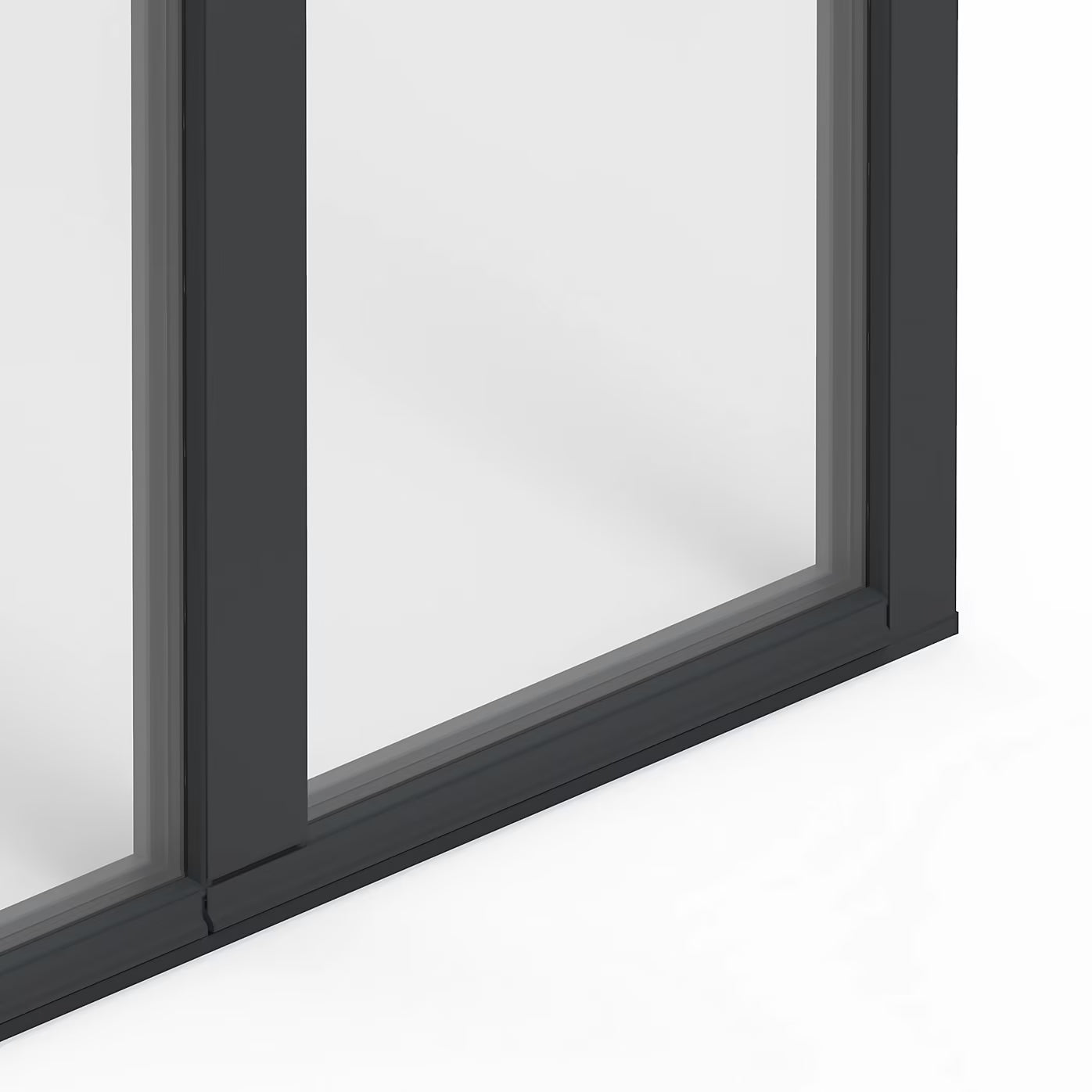 Porte-Fenêtre 2 Vantaux Aluminium 215 H x 140 L Cm – Gris ou Blanc | Double Vitrage | Prêt Fenêtre