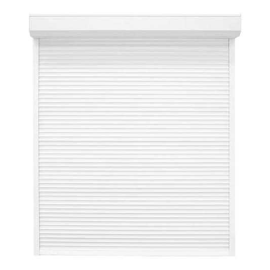 Volet Roulant Électrique Aluminium – 215 cm H x 180 cm L (Blanc ou Gris) | Prêt Fenêtre