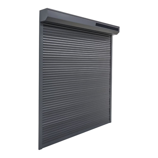 Volet Roulant Solaire Aluminium – 215 H x 120 L (Blanc ou Gris) | Prêt Fenêtre