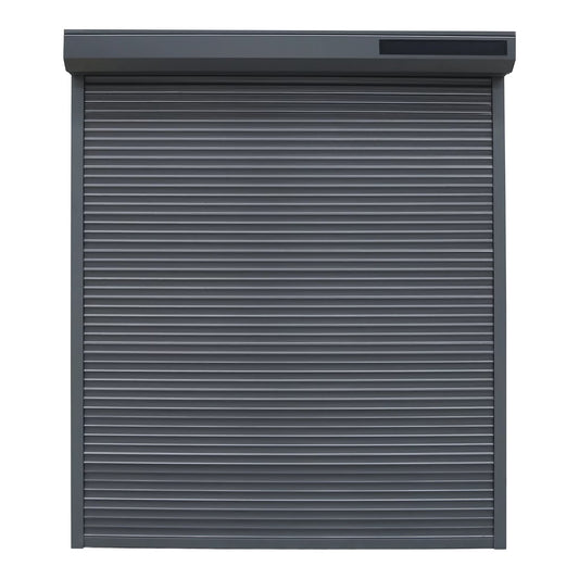 Volet Roulant Solaire Aluminium – 215 H x 140 L (Blanc ou Gris) | Prêt Fenêtre