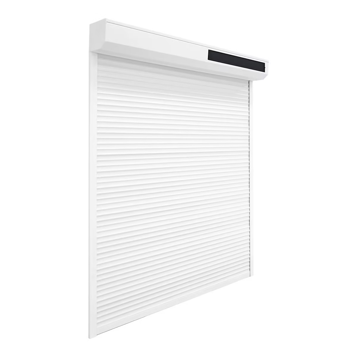 Volet Roulant Solaire Aluminium – 160 H x 140 L (Blanc ou Gris) | Prêt Fenêtre